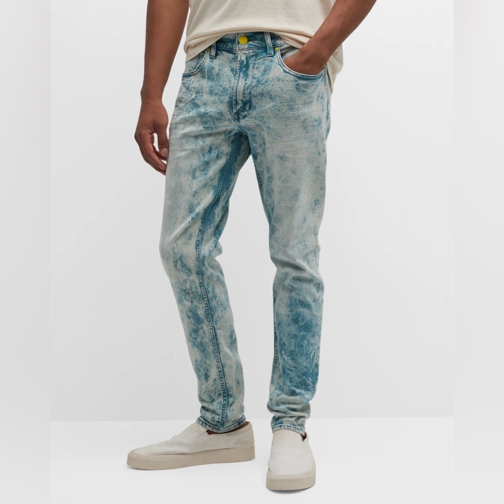 HUDSON Jeans Zack Skinny Jean Blue Acid 36x32